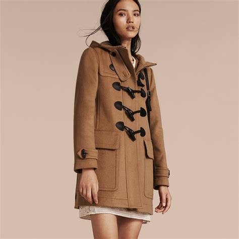 burberry camel duffle coat.